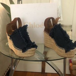 Chloe Denim Espadrilles
